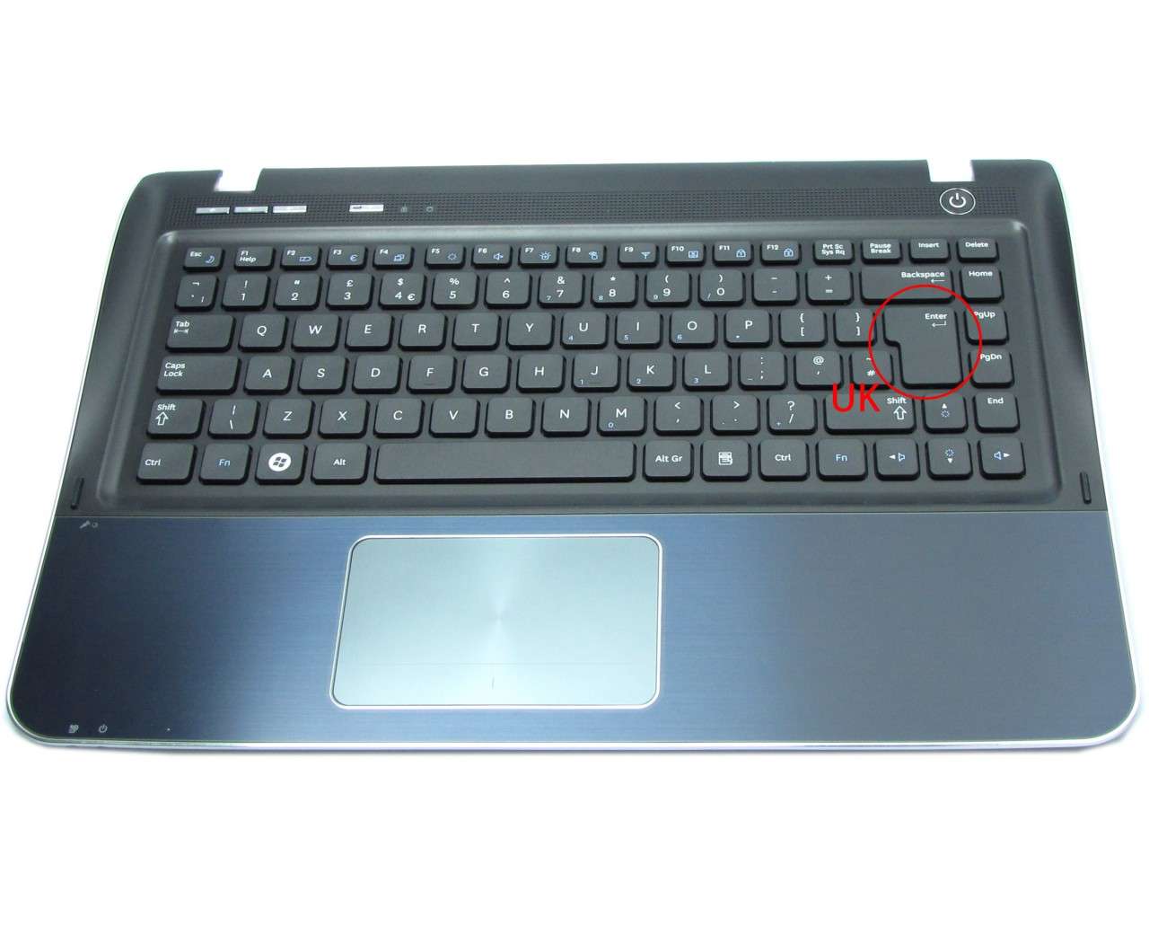 Tastatura Samsung SF310 cu Palmrest si Touchpad layout UK enter mare enter