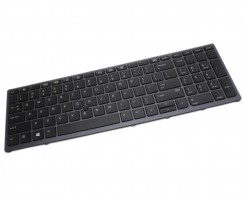 Tastatura HP Zbook 17 G3 iluminata backlit. Keyboard HP Zbook 17 G3 iluminata backlit. Tastaturi laptop HP Zbook 17 G3 iluminata backlit. Tastatura notebook HP Zbook 17 G3 iluminata backlit