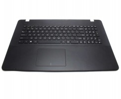 Tastatura Asus  X751MD neagra cu Palmrest negru. Keyboard Asus  X751MD neagra cu Palmrest negru. Tastaturi laptop Asus  X751MD neagra cu Palmrest negru. Tastatura notebook Asus  X751MD neagra cu Palmrest negru