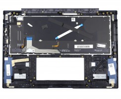 Tastatura Asus 90NB10G1-R30US0 Neagra cu Palmrest Albastru fara TouchPad iluminata backlit