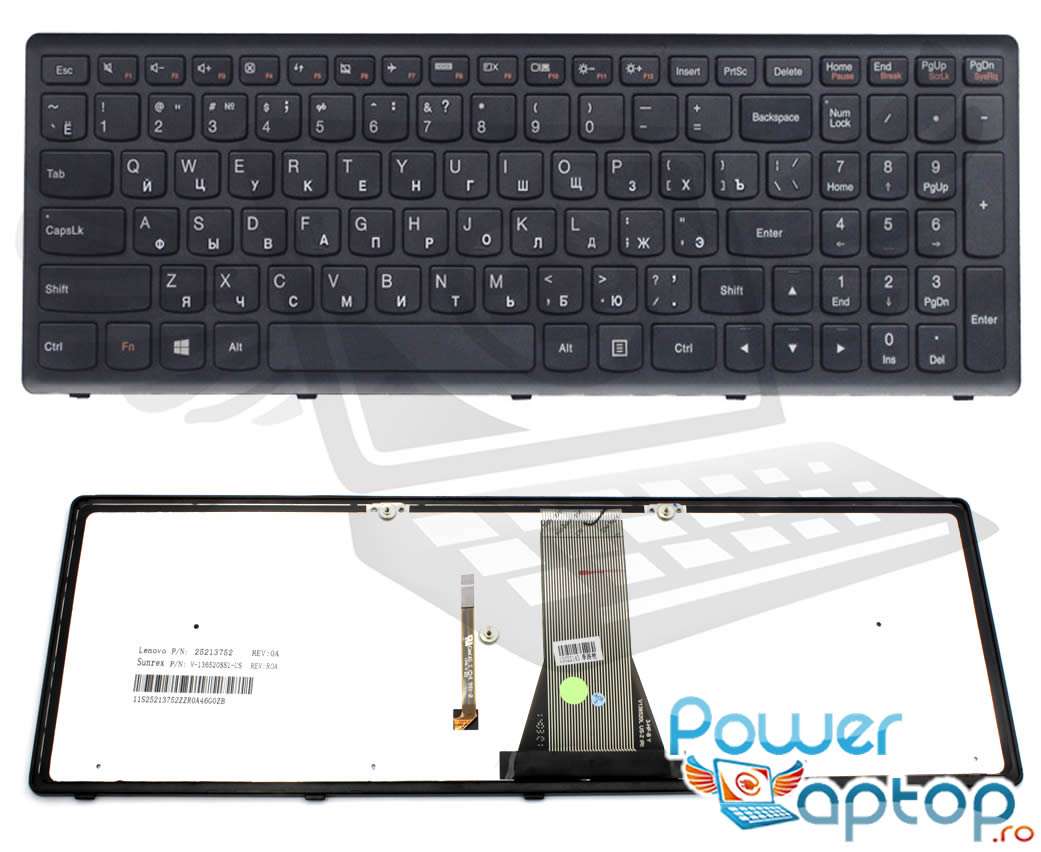 Tastatura Lenovo G500S iluminata backlit imagine 2021 IBM Lenovo