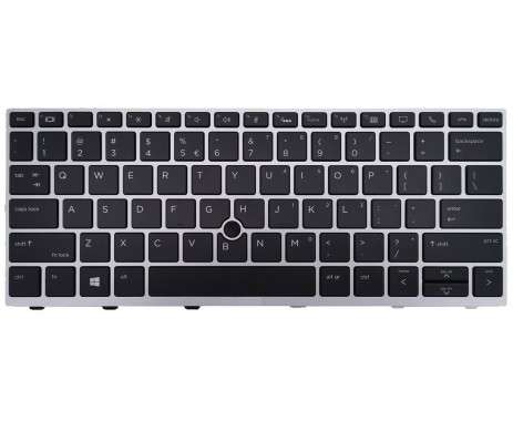 Tastatura HP L13698-B31  Neagra cu rama argintie iluminata backlit. Keyboard HP L13698-B31  Neagra cu rama argintie. Tastaturi laptop HP L13698-B31  Neagra cu rama argintie. Tastatura notebook HP L13698-B31  Neagra cu rama argintie