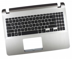 Tastatura Asus X507UA Neagra cu Palmrest Argintiu. Keyboard Asus X507UA Neagra cu Palmrest Argintiu. Tastaturi laptop Asus X507UA Neagra cu Palmrest Argintiu. Tastatura notebook Asus X507UA Neagra cu Palmrest Argintiu