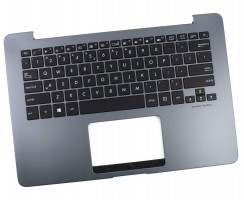 Tastatura Asus ZenBook UX430UQ Neagra cu Palmrest Gri iluminata backlit. Keyboard Asus ZenBook UX430UQ Neagra cu Palmrest Gri. Tastaturi laptop Asus ZenBook UX430UQ Neagra cu Palmrest Gri. Tastatura notebook Asus ZenBook UX430UQ Neagra cu Palmrest Gri
