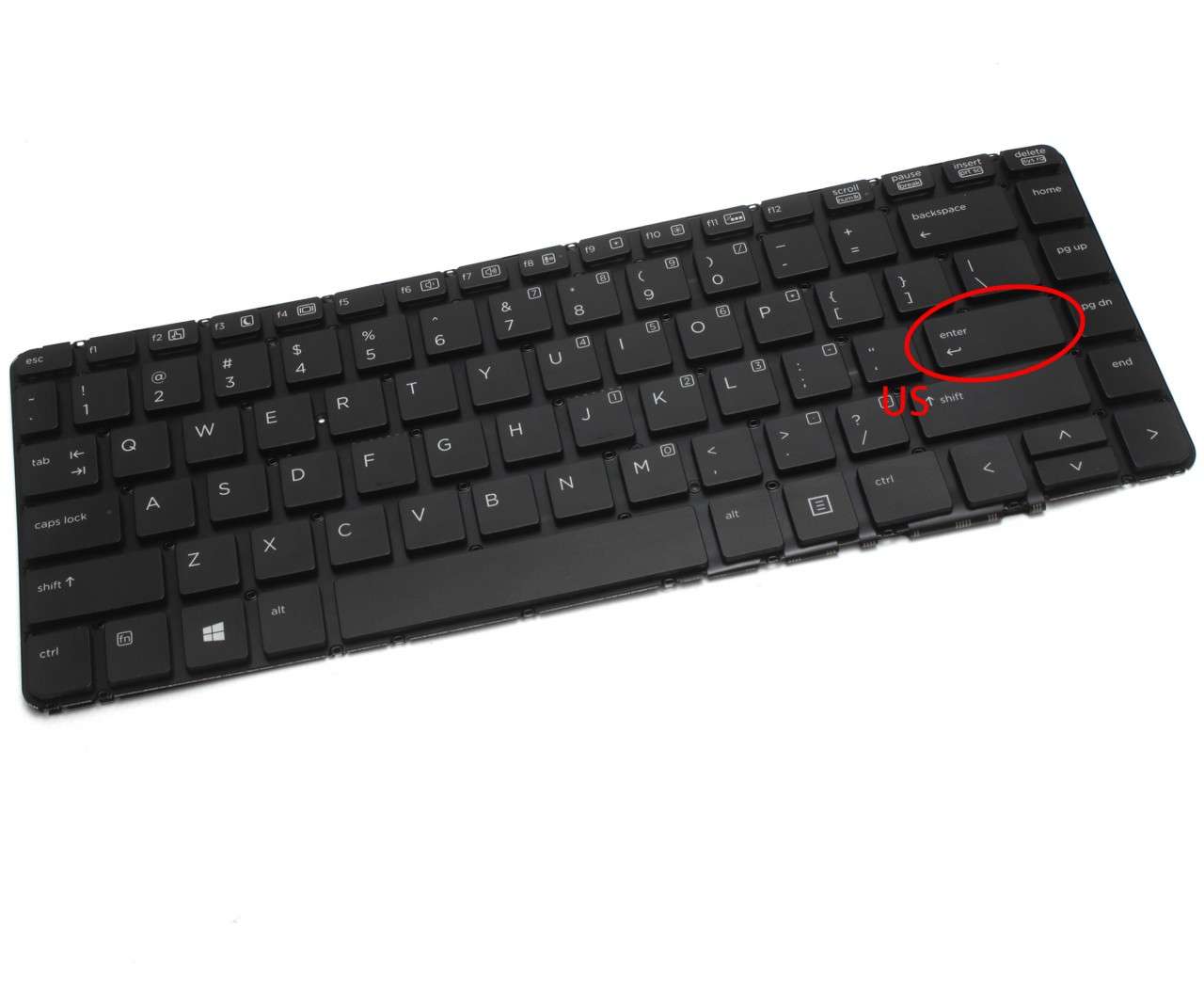 Tastatura HP 9Z N9JBC E01 iluminata layout US fara rama enter mic