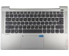 Tastatura Lenovo 5CB0Y88872 Gri cu Palmrest Argintiu si TouchPad iluminata backlit. Keyboard Lenovo 5CB0Y88872 Gri cu Palmrest Argintiu si TouchPad. Tastaturi laptop Lenovo 5CB0Y88872 Gri cu Palmrest Argintiu si TouchPad. Tastatura notebook Lenovo 5CB0Y88872 Gri cu Palmrest Argintiu si TouchPad