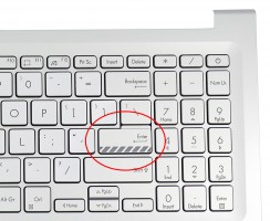 Tastatura Asus VivoBook 16X K3605ZF Argintie cu Palmrest Argintiu iluminata backlit
