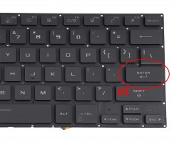 Tastatura Asus V202526QE1 iluminata layout US fara rama enter mic