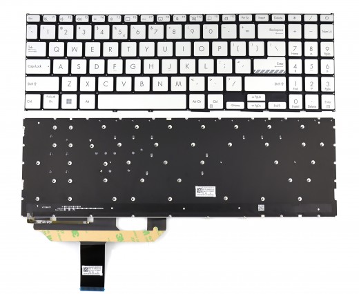 Tastatura Asus AEXJIU01010 Argintie iluminata. Keyboard Asus AEXJIU01010. Tastaturi laptop Asus AEXJIU01010. Tastatura notebook Asus AEXJIU01010