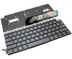Tastatura Dell Vostro 5490 Gri iluminata backlit. Keyboard Dell Vostro 5490 Gri. Tastaturi laptop Dell Vostro 5490 Gri. Tastatura notebook Dell Vostro 5490 Gri