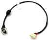 Mufa alimentare Toshiba Satellite L650D cu fir . DC Jack Toshiba Satellite L650D cu fir