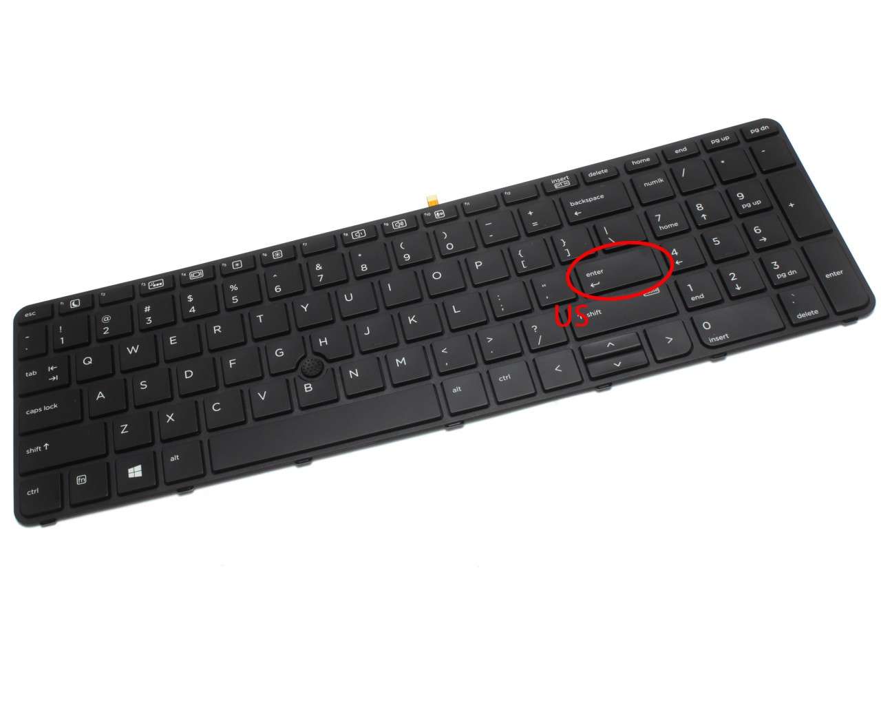 Tastatura HP Probook 450 G3 iluminata backlit cu Trackpoint 450