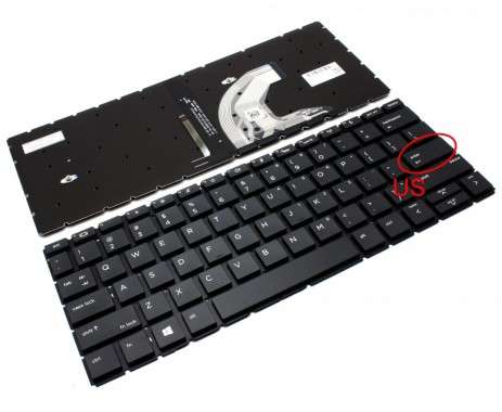Tastatura HP ProBook 430 G7 iluminata. Keyboard HP ProBook 430 G7. Tastaturi laptop HP ProBook 430 G7. Tastatura notebook HP ProBook 430 G7