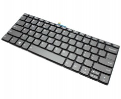 Tastatura Lenovo LCM16H3 Neagra cu Taste Gri iluminata backlit. Keyboard Lenovo LCM16H3 Neagra cu Taste Gri. Tastaturi laptop Lenovo LCM16H3 Neagra cu Taste Gri. Tastatura notebook Lenovo LCM16H3 Neagra cu Taste Gri