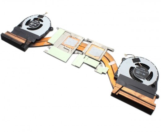 Sistem coolere laptop Dell Inspiron 7577. Ventilatoare procesor Dell Inspiron 7577. Sistem racire laptop Dell Inspiron 7577