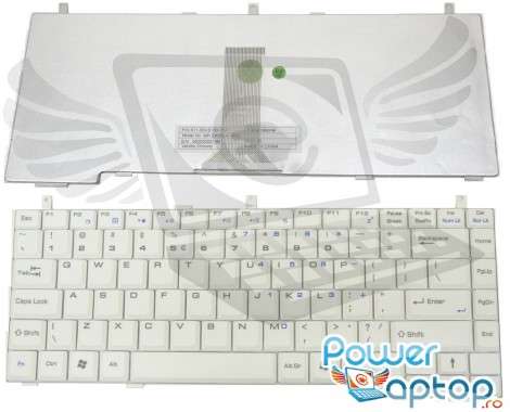 Tastatura MSI  S430 alba. Keyboard MSI  S430 alba. Tastaturi laptop MSI  S430 alba. Tastatura notebook MSI  S430 alba