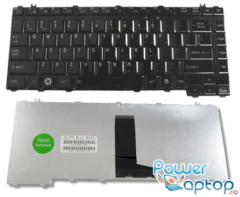 Tastatura Toshiba Satellite M300 negru lucios