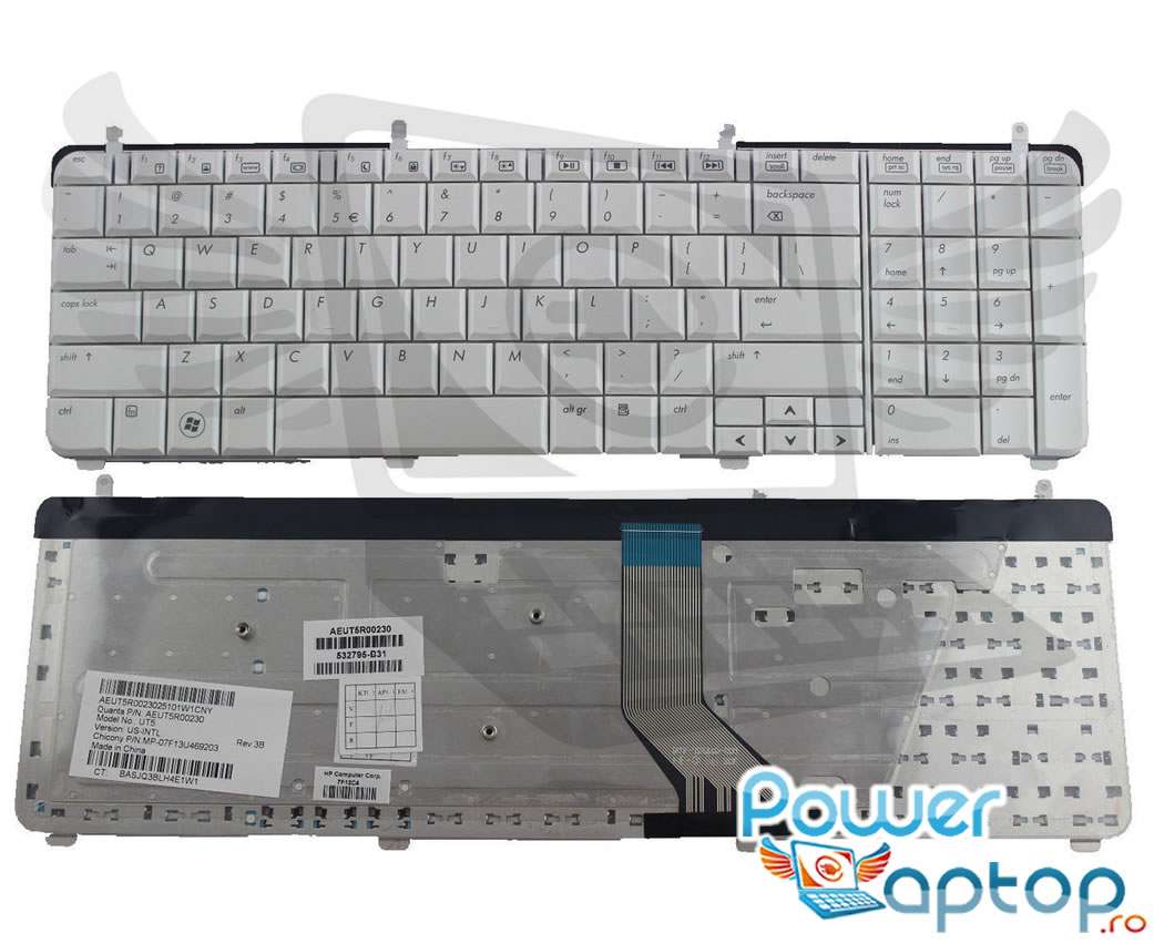 Tastatura HP Pavilion dv7 2180 Alba imagine powerlaptop.ro 2021