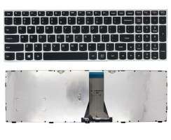 Tastatura Lenovo Z51-70  Rama Argintie. Keyboard Lenovo Z51-70  Rama Argintie. Tastaturi laptop Lenovo Z51-70  Rama Argintie. Tastatura notebook Lenovo Z51-70  Rama Argintie