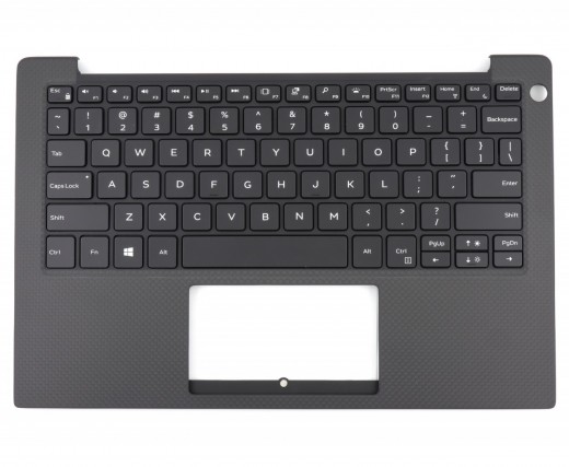 Tastatura Dell XPS 13 9357 Neagra cu Palmrest Negru iluminata backlit. Keyboard Dell XPS 13 9357 Neagra cu Palmrest Negru. Tastaturi laptop Dell XPS 13 9357 Neagra cu Palmrest Negru. Tastatura notebook Dell XPS 13 9357 Neagra cu Palmrest Negru