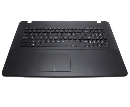 Tastatura Asus  X751MJ neagra cu Palmrest negru. Keyboard Asus  X751MJ neagra cu Palmrest negru. Tastaturi laptop Asus  X751MJ neagra cu Palmrest negru. Tastatura notebook Asus  X751MJ neagra cu Palmrest negru