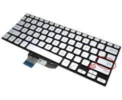 Tastatura Asus VivoBook S14 S430F Argintie iluminata. Keyboard Asus VivoBook S14 S430F. Tastaturi laptop Asus VivoBook S14 S430F. Tastatura notebook Asus VivoBook S14 S430F