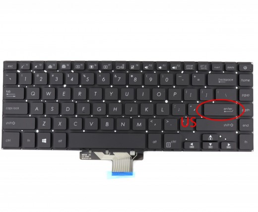 Tastatura Asus VivoBook F510UA iluminata. Keyboard Asus VivoBook F510UA. Tastaturi laptop Asus VivoBook F510UA. Tastatura notebook Asus VivoBook F510UA