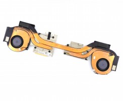 Cooler laptop Dell NS85C12-17G23 cu heatpipe. Ventilator procesor Dell NS85C12-17G23. Sistem racire laptop Dell NS85C12-17G23