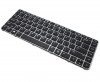 Tastatura HP Folio 1040 G3 Neagra cu Rama Gri iluminata backlit. Keyboard HP Folio 1040 G3 Neagra cu Rama Gri. Tastaturi laptop HP Folio 1040 G3 Neagra cu Rama Gri. Tastatura notebook HP Folio 1040 G3 Neagra cu Rama Gri
