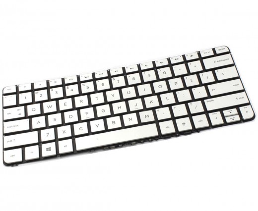 Tastatura HP Spectre 13-4116DX argintie iluminata backlit. Keyboard HP Spectre 13-4116DX argintie. Tastaturi laptop HP Spectre 13-4116DX argintie. Tastatura notebook HP Spectre 13-4116DX argintie