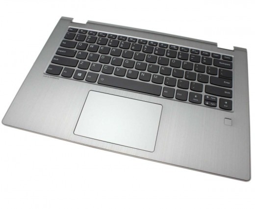 Tastatura Lenovo Yoga 530-14ARR Neagra cu Palmrest Argintiu iluminata backlit. Keyboard Lenovo Yoga 530-14ARR Neagra cu Palmrest Argintiu. Tastaturi laptop Lenovo Yoga 530-14ARR Neagra cu Palmrest Argintiu. Tastatura notebook Lenovo Yoga 530-14ARR Neagra cu Palmrest Argintiu