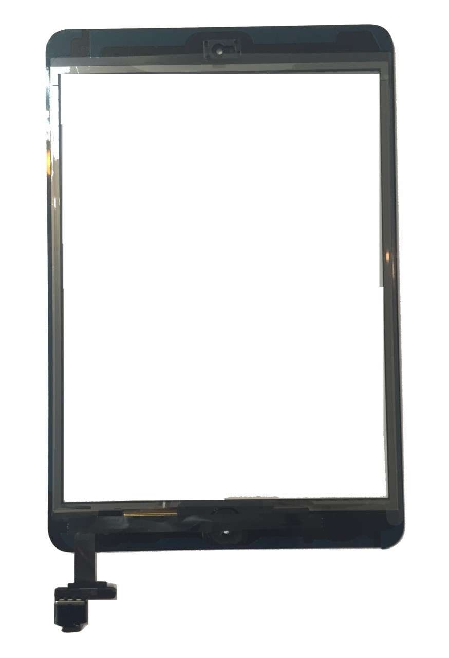 Touchscreen Digitizer Apple iPad Mini 2 A1489 A1490 A1491 cu buton home si cip IC Negru Geam Sticla Tableta