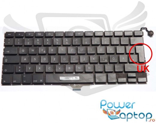 Tastatura Apple MacBook Air 13" A1304 2009. Keyboard Apple MacBook Air 13" A1304 2009. Tastaturi laptop Apple MacBook Air 13" A1304 2009. Tastatura notebook Apple MacBook Air 13" A1304 2009