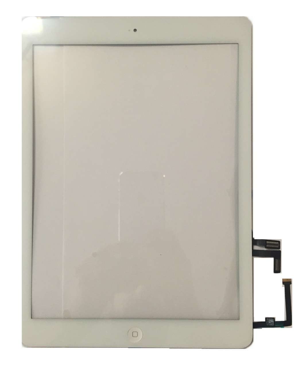 Touchscreen Digitizer Apple iPad Air A1475 A1474 cu buton home si adeziv Alb Geam Sticla Tableta