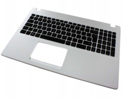 Tastatura Asus  R512M neagra cu Palmrest alb. Keyboard Asus  R512M neagra cu Palmrest alb. Tastaturi laptop Asus  R512M neagra cu Palmrest alb. Tastatura notebook Asus  R512M neagra cu Palmrest alb