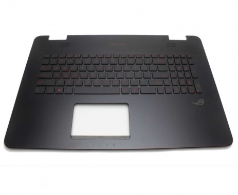 Palmrest Asus ROG G741JW cu tastatura. Carcasa Superioara Asus ROG G741JW Negru