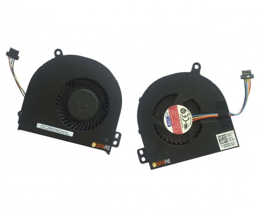 Cooler laptop Dell Latitude E5540 Mufa 4 pini. Ventilator procesor Dell Latitude E5540. Sistem racire laptop Dell Latitude E5540