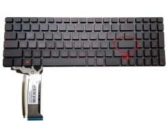 Tastatura Asus  G551 neagra iluminata. Keyboard Asus  G551. Tastaturi laptop Asus  G551. Tastatura notebook Asus  G551