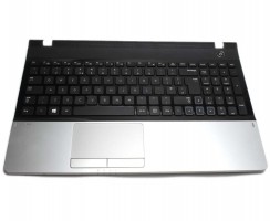 Tastatura Samsung  9Z.N5QSN.301 Neagra cu Palmrest argintiu. Keyboard Samsung  9Z.N5QSN.301 Neagra cu Palmrest argintiu. Tastaturi laptop Samsung  9Z.N5QSN.301 Neagra cu Palmrest argintiu. Tastatura notebook Samsung  9Z.N5QSN.301 Neagra cu Palmrest argintiu