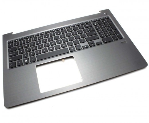 Tastatura Dell AM1Q0000100 Neagra cu Palmrest Gri si Orificiu Amprenta iluminata backlit. Keyboard Dell AM1Q0000100 Neagra cu Palmrest Gri si Orificiu Amprenta. Tastaturi laptop Dell AM1Q0000100 Neagra cu Palmrest Gri si Orificiu Amprenta. Tastatura notebook Dell AM1Q0000100 Neagra cu Palmrest Gri si Orificiu Amprenta