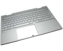 Tastatura HP L93227-001 Argintie cu Palmrest Argintiu iluminata backlit. Keyboard HP L93227-001 Argintie cu Palmrest Argintiu. Tastaturi laptop HP L93227-001 Argintie cu Palmrest Argintiu. Tastatura notebook HP L93227-001 Argintie cu Palmrest Argintiu