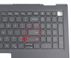 Tastatura Dell Vostro 3515 Neagra cu Palmrest Negru