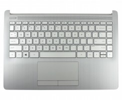 Tastatura HP L48647-001 Argintie cu Palmrest Argintiu si TouchPad. Keyboard HP L48647-001 Argintie cu Palmrest Argintiu si TouchPad. Tastaturi laptop HP L48647-001 Argintie cu Palmrest Argintiu si TouchPad. Tastatura notebook HP L48647-001 Argintie cu Palmrest Argintiu si TouchPad