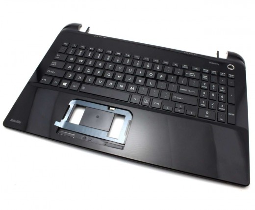 Palmrest Toshiba A0002967008FF12451W cu tastatura. Carcasa Superioara Toshiba A0002967008FF12451W Negru