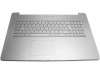 Tastatura Asus  N750J argintie cu Palmrest argintiu iluminata backlit. Keyboard Asus  N750J argintie cu Palmrest argintiu. Tastaturi laptop Asus  N750J argintie cu Palmrest argintiu. Tastatura notebook Asus  N750J argintie cu Palmrest argintiu