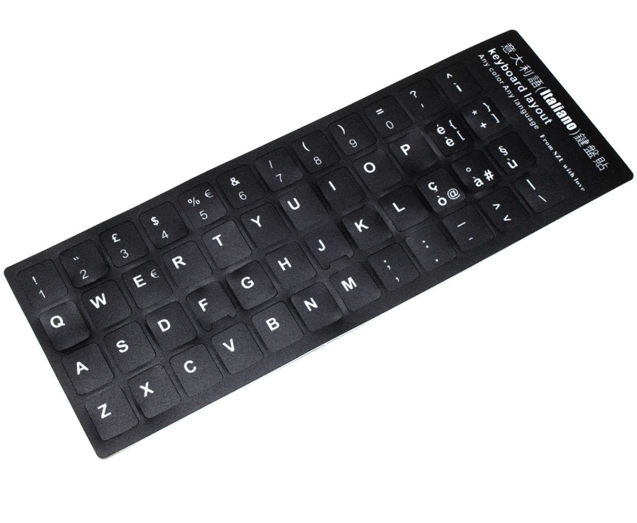 Sticker tastatura laptop layout Italiana negru powerlaptop.ro imagine noua 2022