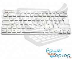 Tastatura Sony 148953861 argintie iluminata. Keyboard Sony 148953861. Tastaturi laptop Sony 148953861. Tastatura notebook Sony 148953861
