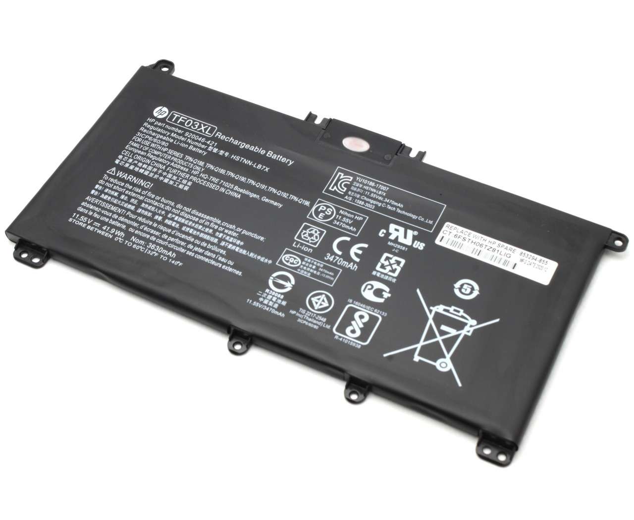 Baterie HP TPN-Q190 Originala 41.9Wh 41.9Wh imagine noua tecomm.ro
