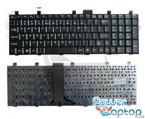 Tastatura MSI VR600X  neagra. Keyboard MSI VR600X  neagra. Tastaturi laptop MSI VR600X  neagra. Tastatura notebook MSI VR600X  neagra