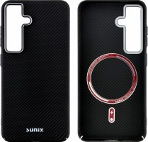 Husa Samsung Galaxy S25 S931 Sunix Neo Black Neagra compatibila MagSafe